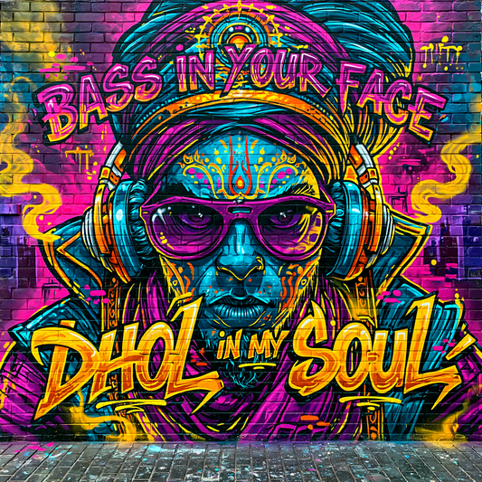 Bass in your face, dhol in my soul graffiti